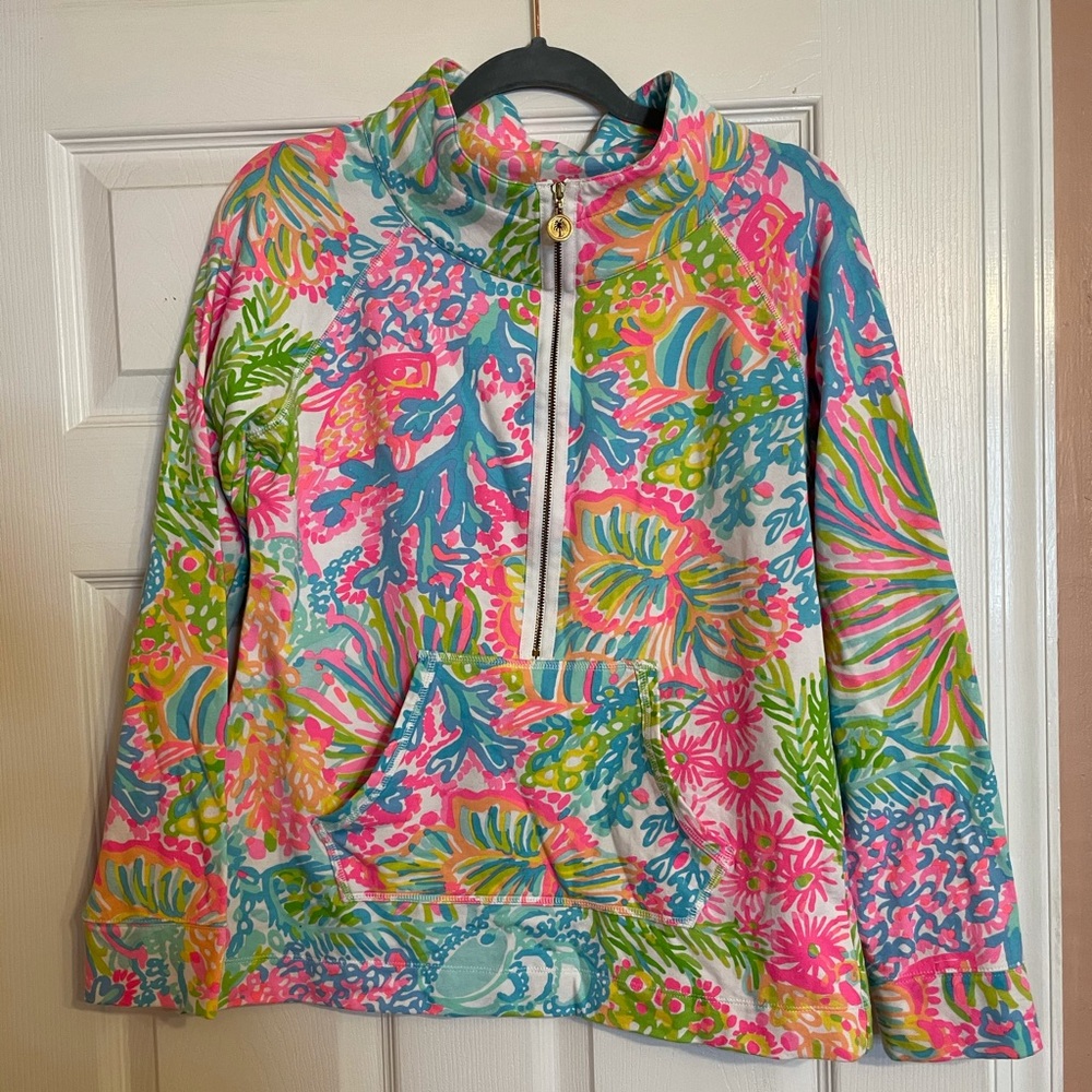 Lilly Pulitzer 3/4 Zip Up EUC